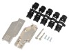 Carcasa D-Sub Ecranata ENCITECH 90 Grade Metal, Cu Rasucire, Max Cablu 9mm