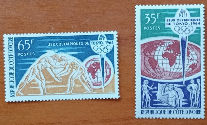 COASTA de FILDES-1964-OLIMPIDA TOKIO&#039;&#039;-SET 2VAL. MNH NESTAMP-LUX