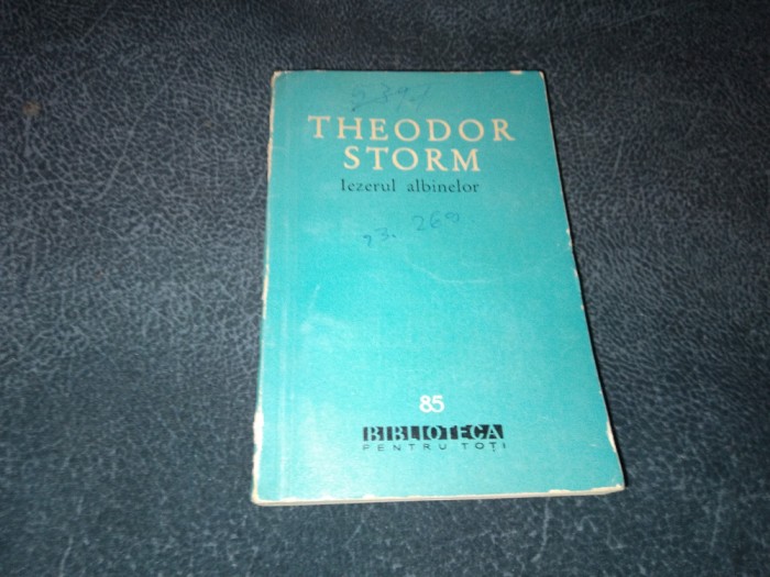 THEODOR STORM - IEZERUL ALBINELOR
