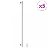 Manere de dulap, 5 buc., argintiu, 480 mm, otel inoxidabil
