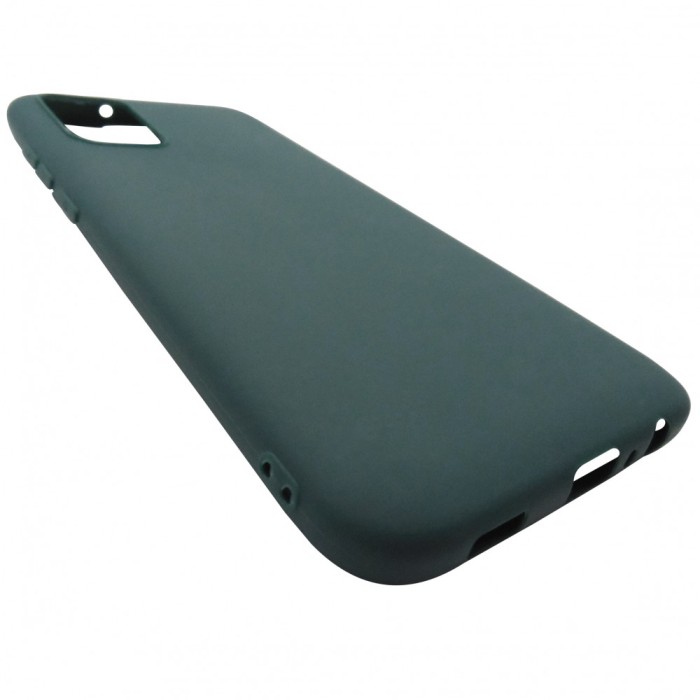 Husa silicon TPU slim verde inchis mat pentru Samsung Galaxy A02s / A03s