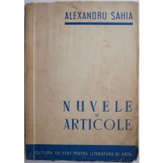 Nuvele si articole &ndash; Alexandru Sahia