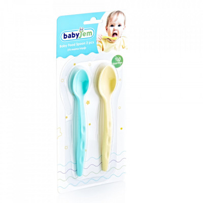 Set 2 lingurite pentru copii babyjem (culoare: bleu) foto