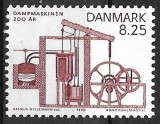 C4465 - Danemarca 1990 - Motorul cu aburi,neuzat,perfecta stare, Nestampilat