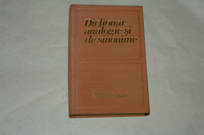 Dictionar analogic si de sinonime - M. Buca sa - 1978 foto