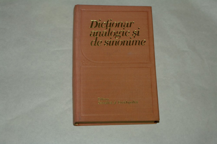 Dictionar analogic si de sinonime - M. Buca sa - 1978