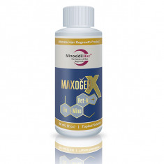 Minoxidil 7% Maxogen - X cu Finasteride 0.15%, Absorbtie Rapida, Tratament pentru 2 Luni, 60 ml