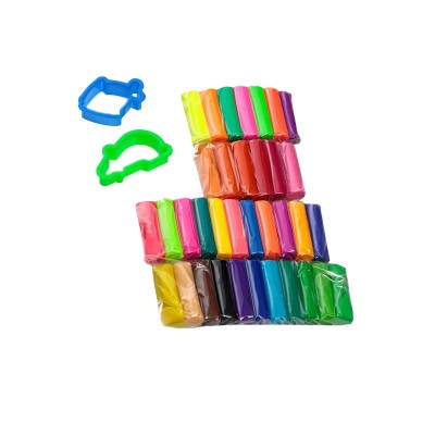 Plastilina si forme, 36 culori Neon, set 38 piese, ATU-084838 foto