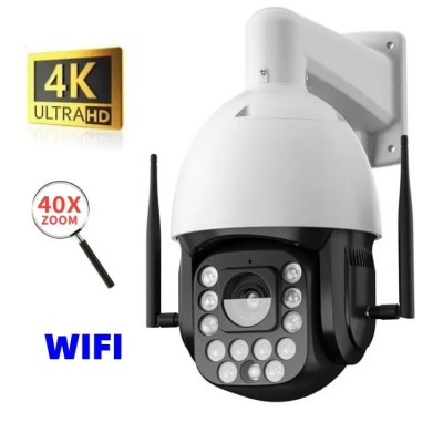 Camera de Supraveghere Profesionala Wi-Fi, TSS-40ZOM8, Ultra HD 8MP foto