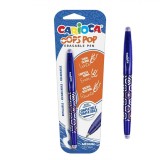 Pix Erasabil Carioca, Pop, Grip Triunghiular, Cerneală Termosensibilă, Capacitate 0.7mm, Albastru, Set 1 Bucată