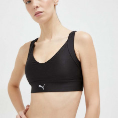 Puma sutien sport Ultraform culoarea negru, neted