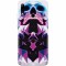 Husa silicon pentru Huawei P Smart 2019, Abstract Framed Skull