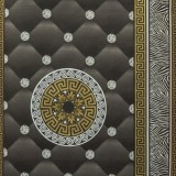 Tapet Versace Kontinent, auriu, negru, dormitor, living, 1438