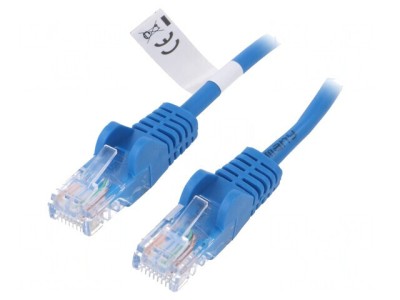 Patch Cord Ethernet Cat5e Albastru 3m foto