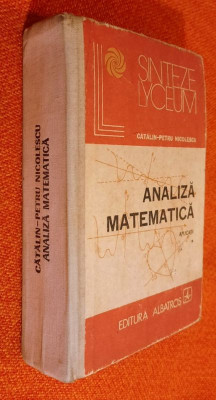 Analiza matematica. Aplicatii - Catalin-Petru Nicolescu foto