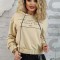 F865-15 Bluza casual tip hanorac cu gluga si text inscriptionat