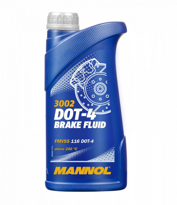 Lichid de Frana Mannol Brake Fluid, DOT 4, 500ml