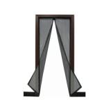 Cumpara ieftin Plasa pentru usa impotriva tantarilor, mustelor si altor insecte, cu magnet, neagra, 210x100 cm, Beorol