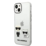 Cumpara ieftin Husa Karl Lagerfeld PC/TPU Ikonik Karl and Choupette iPhone 14 Plus Transparent