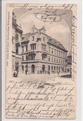 Carte postala circulata in anul 1901 Sibiu foto