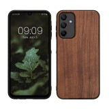 Husa Kwmobile pentru Samsung Galaxy A15 5G, Maro, Lemn, KWM000021MN001C, Silicon, Carcasa