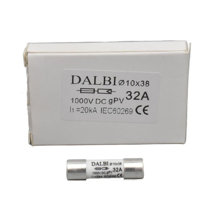 Siguranta Fuzibila 32A / 1000V DC din Ceramica - &Oslash;10x38mm - 10Buc/Set