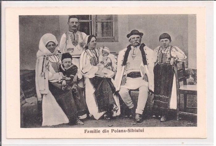 Carte postala necirculata din jurul anului 1900 Poiana-Sibiului