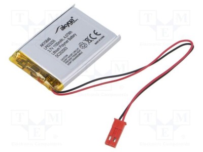 Acumul: Li-Po 3,7V 1100mAh cabluri,contector JST SYP-02T-1 foto