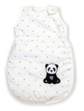 Sac de dormit din bumbac cu broderie pentru bebelusi Golden Dot Panda 80 cm, AMY