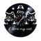 I LOVE MY CAT- ceas de perete (personalizabil)