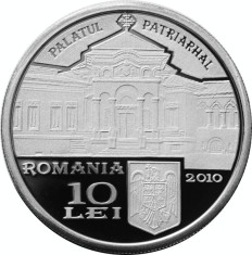 Moneda Argint 10 Lei Patriarhul Miron Cristea foto