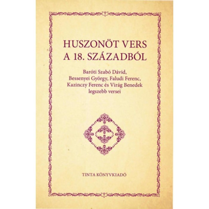 Huszon&ouml;t vers a 18. sz&aacute;zadb&oacute;l - Bar&oacute;tiszab&oacute; D&aacute;vid