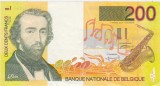 BELGIA 200 FRANCI Francs 1995 XF