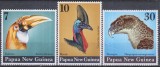 Timbre cu păsări din Papua-Noua Guinee