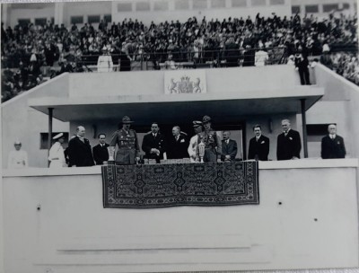 1935 Foto Berman / M S Regela Carol si Voevodul Mihai Stadion ONEF Bucuresti foto