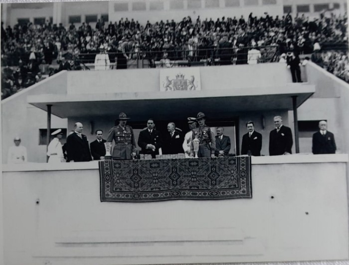 1935 Foto Berman / M S Regela Carol si Voevodul Mihai Stadion ONEF Bucuresti