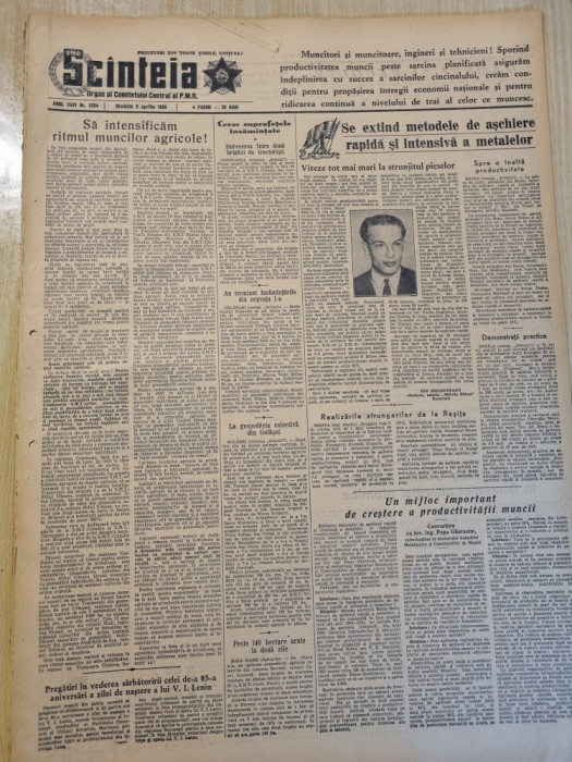 scanteia 9 aprilie 1955-art. resita,bacau,braila,calarasi,constanta