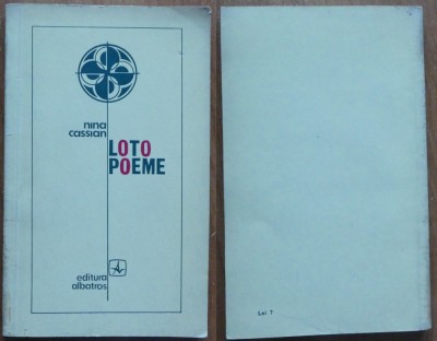 Nina Cassian, Loto poeme, Editura Albatros, 1972, editia 1 cu ilustratiile autoarei foto