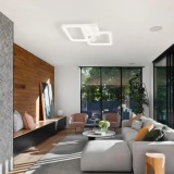 Lustra LED cu Telecomanda ZOE 39W Dimabila Alb, Alessandro DESIGN
