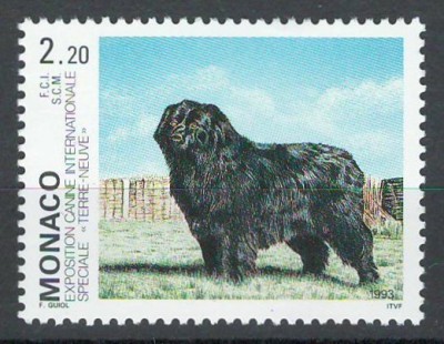 Monaco 1993 Mi 2117 MNH - Expoziție canină internațională, Monte Carlo foto