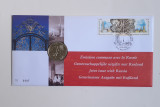 Belgia Plic Filatelic Clopote + Numismatic (cu moneda Emisiune Comuna Rusia 2003