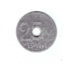 Moneda 25 bani 1921, uzata, stare acceptabila, curata