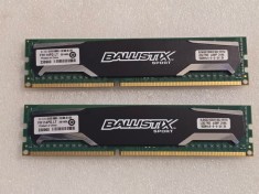 Kit memorie RAM Ballistix Sport 8GB (2 x 4GB) DDR3 1600 (PC3 12800) BLS4G3D1609DS1S00