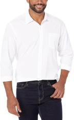 Camasa casual cu maneca lunga Amazon Essentials, din poplin, pentru barbati, M - OUTLET