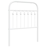 Cumpara ieftin Tablie de pat de schimb metalica, alb, 75 cm