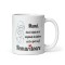 Cana alba personalizata &quot;Mama nemuritoare&quot;, INOVATIX&reg;. 330ml