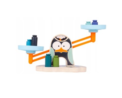 Joc de echilibru cu model pinguin, 7 elemente, MalPlay 109256 foto