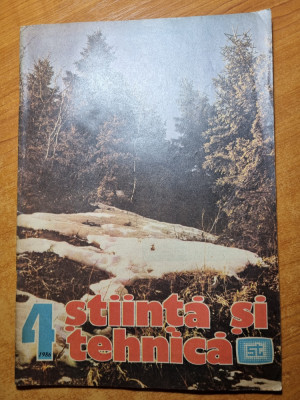revista stiinta si tehnica aprilie 1986 foto