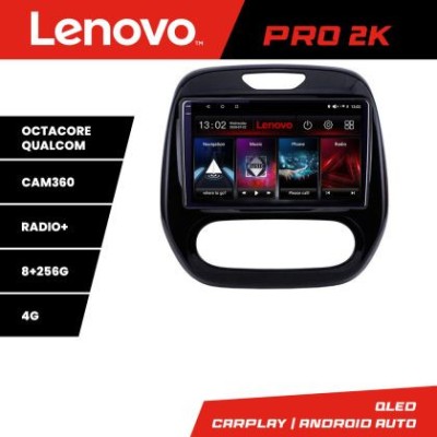 Navigatie Renault Captur 2013-2020 Android radio gps internet 8 core QLED 2K 8+256 360 Lenovo CarStore Technology foto
