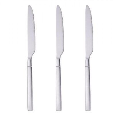 Set Cuțite Masă, Basic, Oțel Inoxidabil, 23cm, 3 Bucăți foto